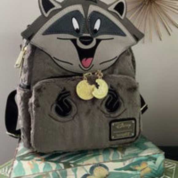 Loungefly Handbags - Disney Loungefly Meeko Fuzzy Backpack